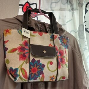 Liz Claiborne Purse Floral Heritage Mosaic New